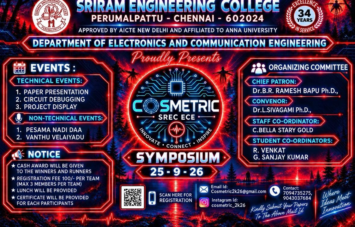 COSMETRIC-2K26 National Level Technical Symposium